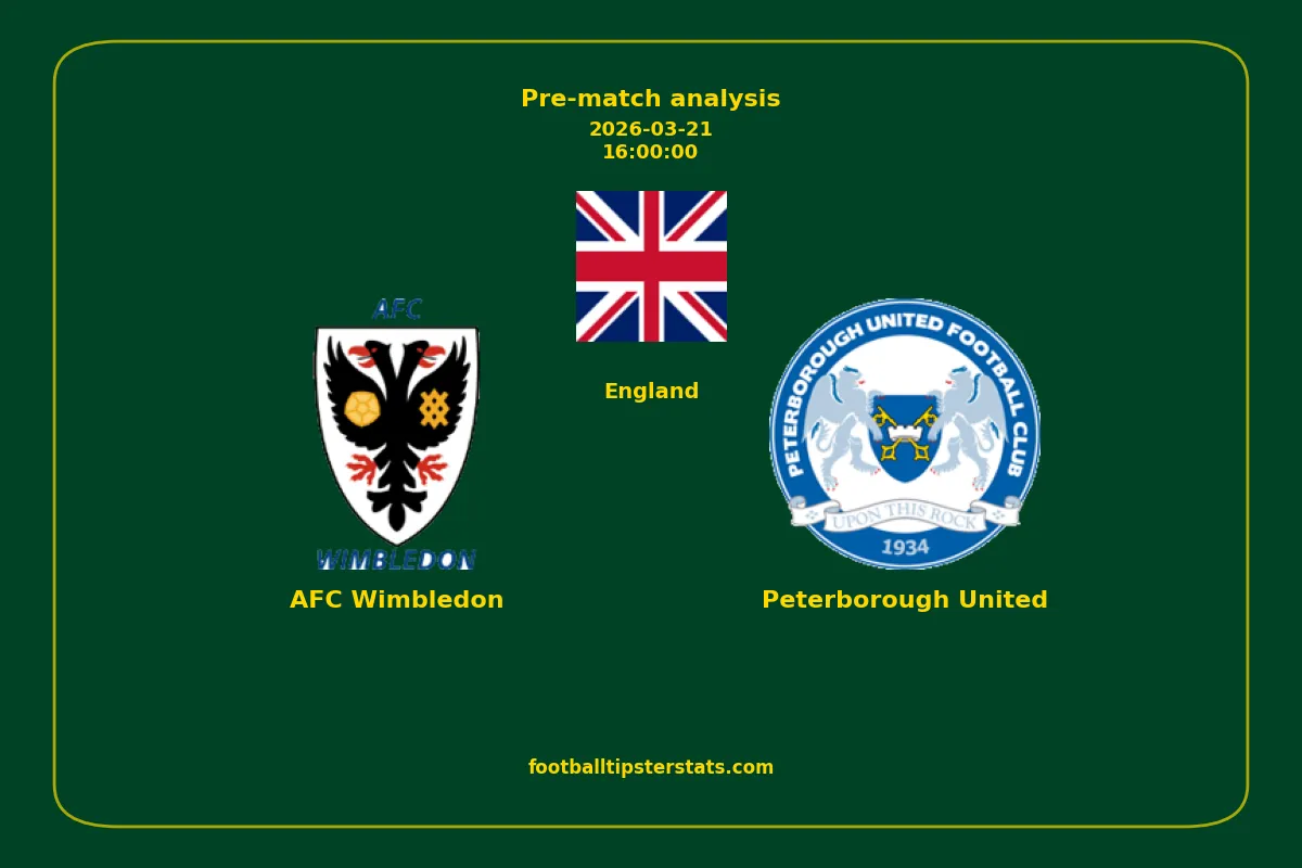 Pre-match analysis: AFC Wimbledon vs Peterborough United on 2026-03-21